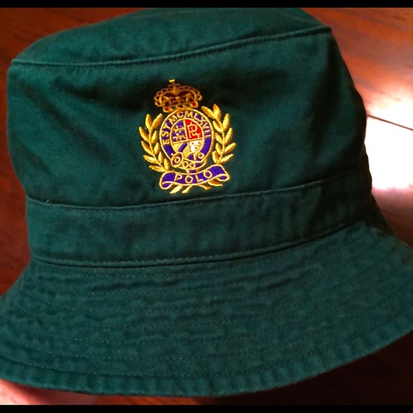 Polo Ralph Lauren Other - POLO Ralph Lauren Crest Bucket Olive RARE Bear XL